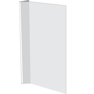 PIKT-O-NORM - BLANCO PVC HAAKS RECTO/VERSO 150x300x1 MM