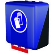 Gebra - MIDI OPBERGDOOS SECUBOX VOOR PBM's MET PICTOGRAM VEILIGHEIDSHANDSCHOENEN VERPLICHT, BLAUW, 236x225x125 MM ISO 7010