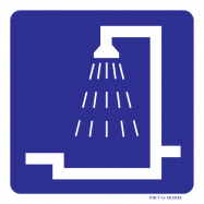 PIKT-O-NORM - DOUCHE, POLYPROPYLEEN 100x100x1.5 MM