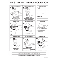 FIRST AID BY ELECTROCUTION, POLYPROPYLEEN 297x420x1.5 MM - 0