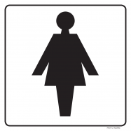 PIKT-O-NORM - WC DAMES, POLYPROPYLEEN 200x200x1.5 MM