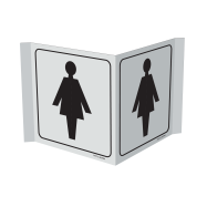 PIKT-O-NORM - WC DAMES, PANORAMISCH, PVC 300x150x1 MM