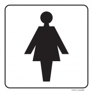 PIKT-O-NORM - WC DAMES VINYL 150x150 MM