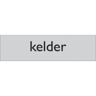 KELDER, INFOPLAATJE, ZELFKLEVEND PVC 165x45x1 MM - 0