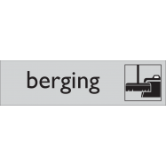 BERGING, INFOPLAATJE, ZELFKLEVEND PVC 165x45x1 MM - 0