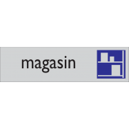 MAGASIN, INFOPLAATJE, ZELFKLEVEND PVC 165x45x1 MM - 0