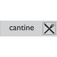 CANTINE, INFOPLAATJE, ZELFKLEVEND PVC 165x45x1 MM - 0