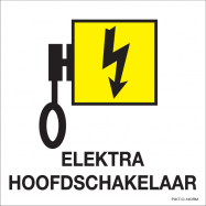 ELEKTRA HOOFDSCHAKELAAR, POLYPROP 120x120x1.5 MM - 0