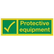 PIKT-O-NORM - PROTECTIVE EQUIPMENT, FOTOLUMINESCEREND VINYL 300x100 MM IMO SIGNS