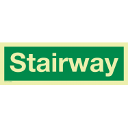 STAIRWAY, FOTOLUMINESCEREND VINYL 300x100 MM IMO SIGNS - 0