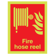 PIKT-O-NORM - FIRE HOSE REEL MET TEKST, FOTOLUMINESCEREND PVC 150x200 MM IMO SIGNS