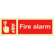 PIKT-O-NORM - FIRE ALARM, PVC PHOTOLUMINESCENT 300x100 MM IMO SIGNS