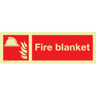 PIKT-O-NORM - FIRE BLANKET, PVC PHOTOLUMINESCENT 300x100 MM IMO SIGNS