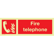 PIKT-O-NORM - FIRE TELEPHONE, PVC PHOTOLUMINESCENT 300x100 MM IMO SIGNS