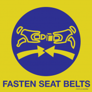 FASTEN SEAT BELTS - P73XX01