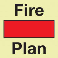 PIKT-O-NORM - FIRE CONTROL PLAN, PVC PHOTOLUMINESCENT 150x150x1.1 MM IMO SIGNS
