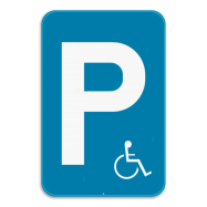 E9k stilstaan en parkeren borden: parkeren enkel toegalaten voor mindervaliden - KE9kREEKS