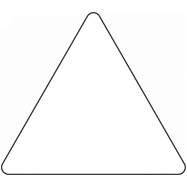 Borden blanco wit driehoekig - PBWITDRIEH