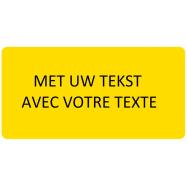 Borden geel rechthoekig: met uw tekst - KBGEELRHMT