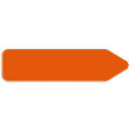 Pijlborden oranje voor werfsignalisatie - PKPJLBORDO