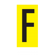 F, LETTER OP MAGNEETFOLIE - PM8XXF