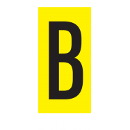 B, LETTER OP MAGNEETFOLIE - PM8XXB