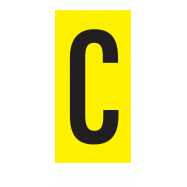 C, LETTER OP MAGNEETFOLIE - PM8XXC