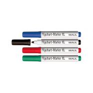 Droog-markeerstiften uitwisbaar voor whiteboard. Set met 4 verschillende kleuren:  rood, blauw, groen en zwart. - PV22100