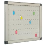 Aludra vitrinekast voor 98 sleutels uit geanodiseerd aluminium. Voorkant van gehard glas. 2-punts veiligheidsslot. - V29041