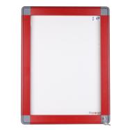 PIKT-O-NORM - ANTARES BUITENVITRINE B535xH710xD44 MM, DRAAIDEUR IN GEHARD GLAS 4 MM, 2-PUNTS VEILIGHEIDSSLOT, VOOR 4x A4 KLEUR BRUINROOD RAL 3011