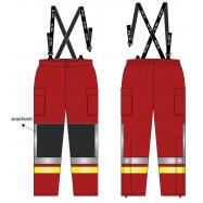 SIOEN - 1VOA brandweerbroek S rood prEN1149-5 EN469