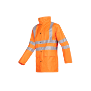 Monoco, manteau pluie haute visibilité à capuche amovible - S1007598FC