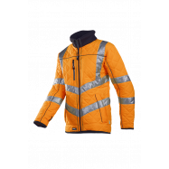 SIOEN - 725 manteau matelas.XS orange Castor, HV,à doublure polaire
